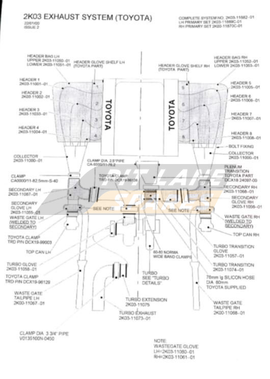 TOYOTA EXHAUST SYSTEM